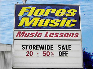 Flores Music Sign
